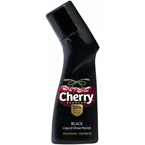 CHERRY BLOSSOM LIQUID SHOE POLISH BLACK 75 ML