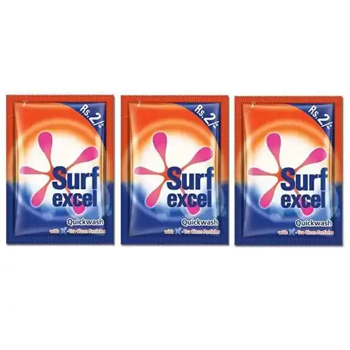 SURF EXCEL QUICK WASH DETERGENT WASHING POWDER 12 G PK720