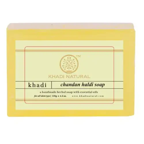 KHADI HERBAL CHANDAN HALDI SOAP 125G