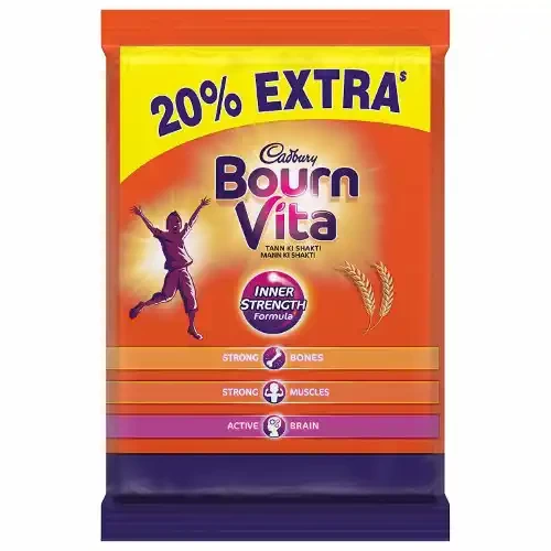 CADBURY BOURNVITA SHAKTI SACHET (RS 5) 14.4 G PK12