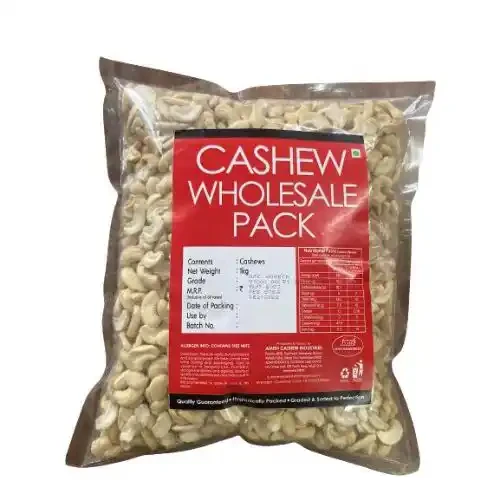 CASHEW SPLIT 4PC WHOLESALE PACK 1 KG