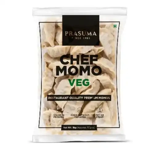 PRASUMA CHEF VEGETABLE MOMOS 1KG -PK 45 25 G/PCS25 G/PCS