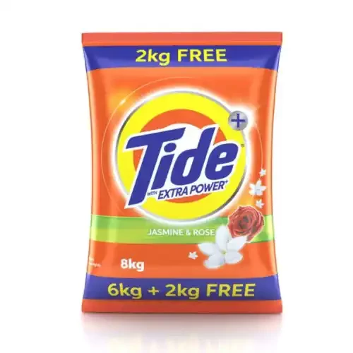 TIDE JASMINE AND ROSE DETERGENT WASHING POWDER (6 KG + 2 KG) 8KG