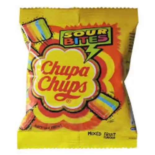 CHUPA CHUP SOUR BITES MIXED FRUIT FLAVOUR CHEWY CANDY HANGER 20 U 484 G