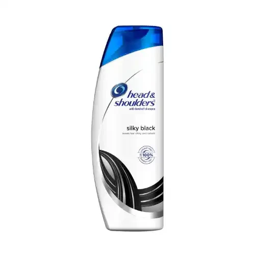 HEAD & SHOULDERS SILKY BLACK SHAMPOO 180 ML