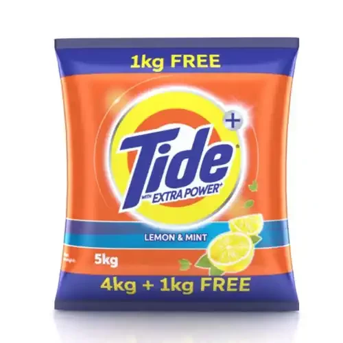 TIDE DETERGENT WASHING POWDER - 4 KG + 1 KG FREE