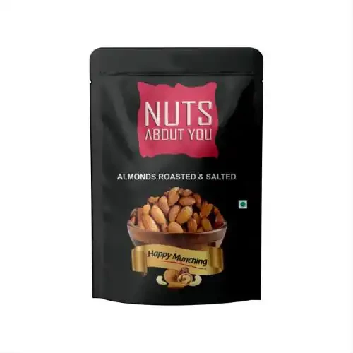 NUTS ABOUT YOU ALMONDS ROASTED AND SALTED 100 G