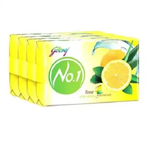 GODREJ NO 1 LIME AND ALOE SOAP 45 G PK4