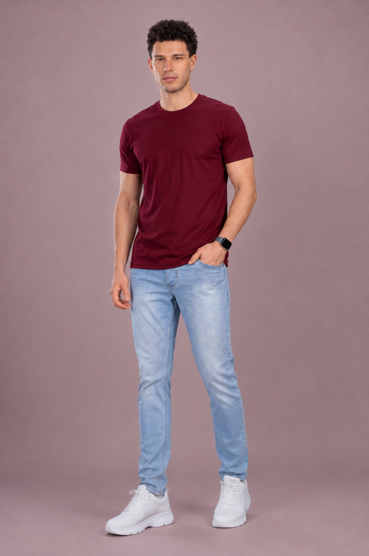 Men’s Maroon Stylish T-Shirt