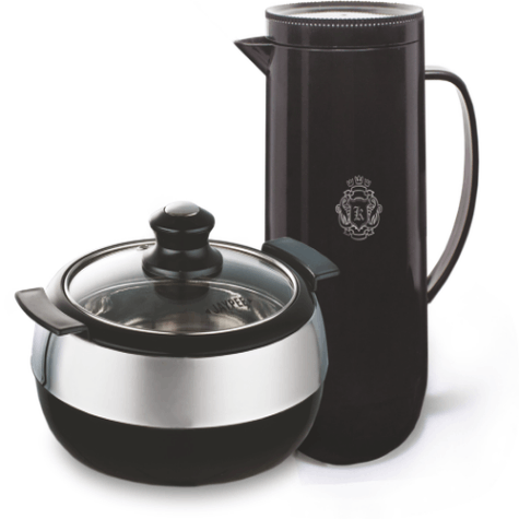 JAYPEE QUICK MEAL COMBO SET CASSEROLE & THERMOS (1200 ML & 1000 ML)