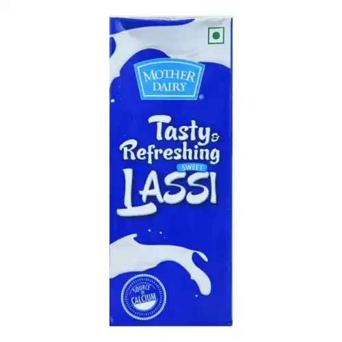 MOTHER DAIRY SWEET LASSI 200 ML TETRA PACK