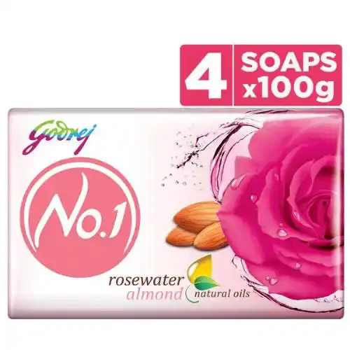 GODREJ NO 1 ALMOND SOAP 100 G PK4