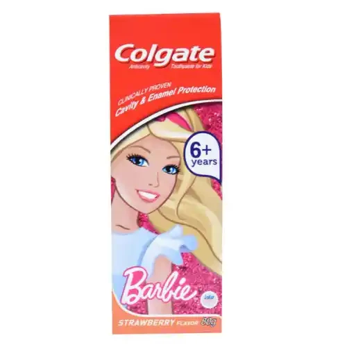 COLGATE KIDS BARBIE STRAWBERRY FLAVOUR TOOTHPASTE 80 G