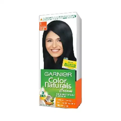 GARNIER COLOR NATURALS 1 BLACK HAIR COLOR 35 ML + 30 G