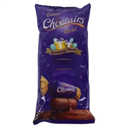 CADBURY CHOCLAIRS GOLD CHOCOLATE CANDY 110 U 570 G