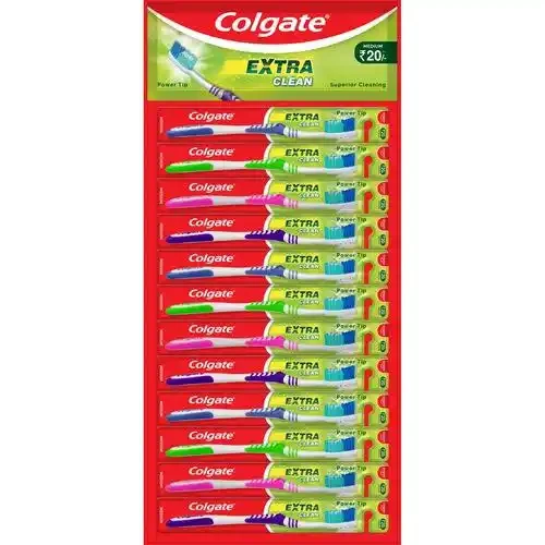 COLGATE EXTRA CLEAN MEDIUM TOOTHBRUSH 12 PCS