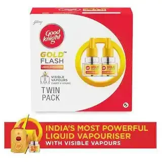 GOOD KNIGHT GOLD FLASH REFILL TWIN PACK 45 ML