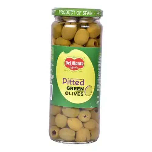 DEL MONTE PITTED GREEN OLIVES 450 G