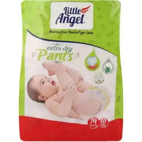 LITTLE ANGLE POPULAR DIAPER MEDIUM PK 10