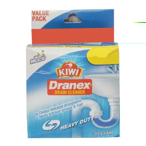 KIWI DRANEX DRAIN CLEANER 50 G PK6