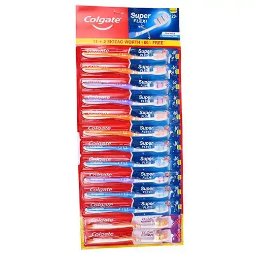 COLGATE SUPER FLEXI MEDIUM TOOTHBRUSH PK13 (11 + 2 )