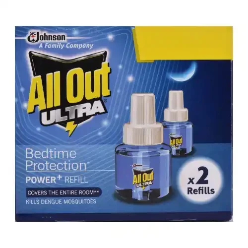 ALL OUT ULTRA REFILL TWIN PACK 45 ML=
