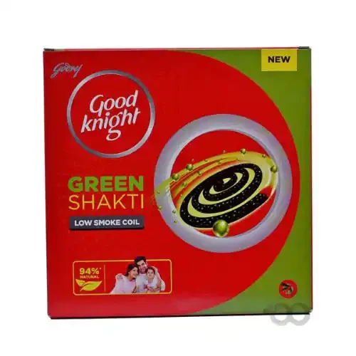 GOOD KNIGHT GREEN SHAKTI LOW SMOKE COIL 10 UNITS