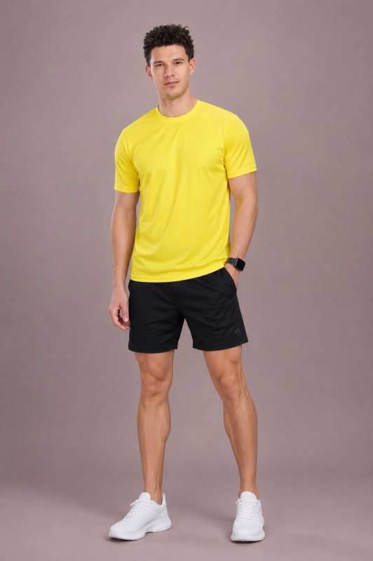 Men’s Bright Yellow Sporty T-Shirt
