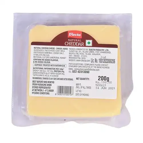 DLECTA NATURAL CHEDDAR 200 G