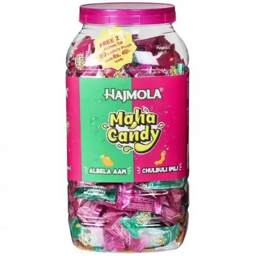 DABUR HAJMOLA MAHA CANDY 250 JAR + FREE 40 POUCH