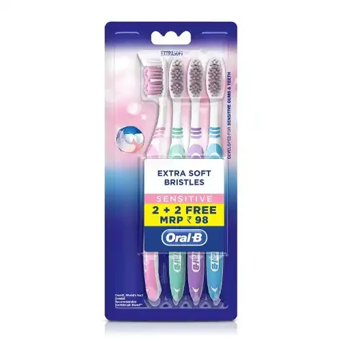ORAL B SENSETIVE & GUMS PRO CLEAN EXTRA SOFT TOOTHBRUSH 4U