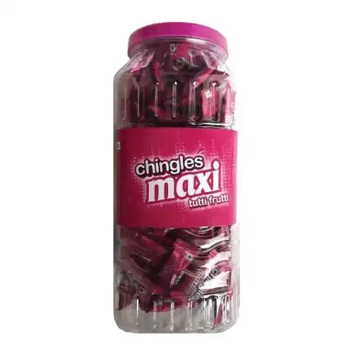 CHINGLES MAXI TUTTI FRUTTI JAR - 324 G