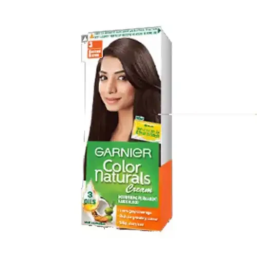 GARNIER COLOR NATURALS 3 DARK BROWN HAIR COLOR 35 ML + 30 G