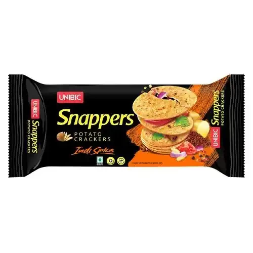 UNIBIC SNAPPERS INDI SPICE POTATO CRACKERS 75 G