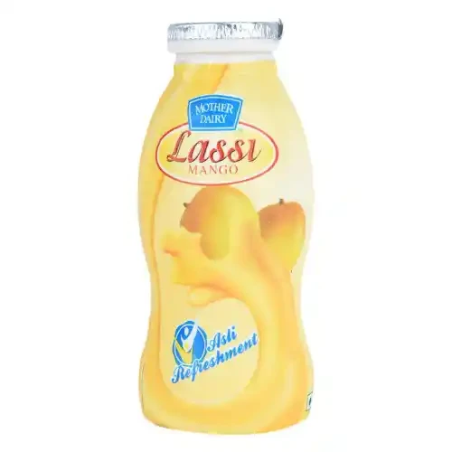 MOTHER DAIRY MANGO LASSI 180 ML BOTTLE