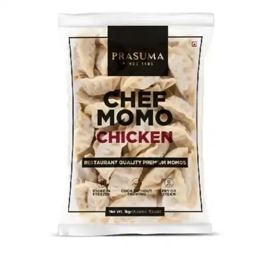 PRASUMA CHEF CHICKEN MOMOS 1KG-PK 45 25 G/PCS