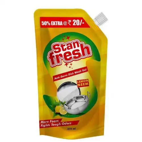 STANFRESH ANTI-GERM DISH WASH GEL 210 ML (POUCH REFILL)