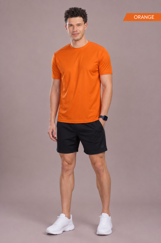 Men’s Orange Sporty T-Shirt