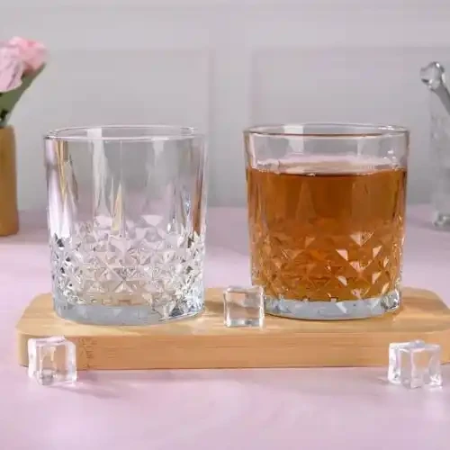 PARIS CRYSTAL WHISKY GLASS SET OF 6PC 330 ML