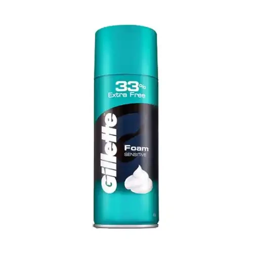 GILLETTE SENSITIVE SHAVING FOAM 418 G