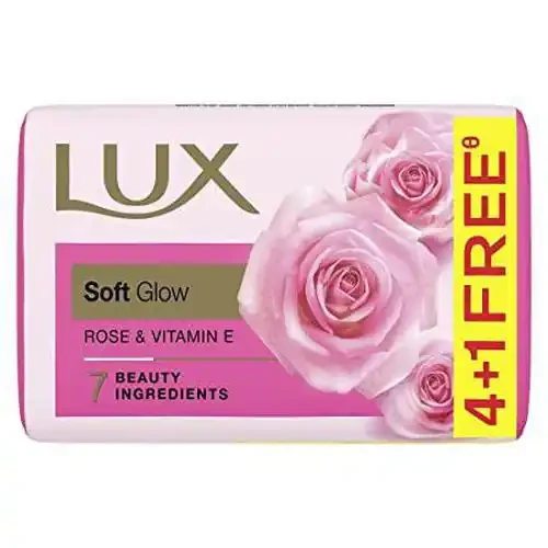 LUX ROSE AND VITAMIN E SOAP 100 G PACK OF 4+1