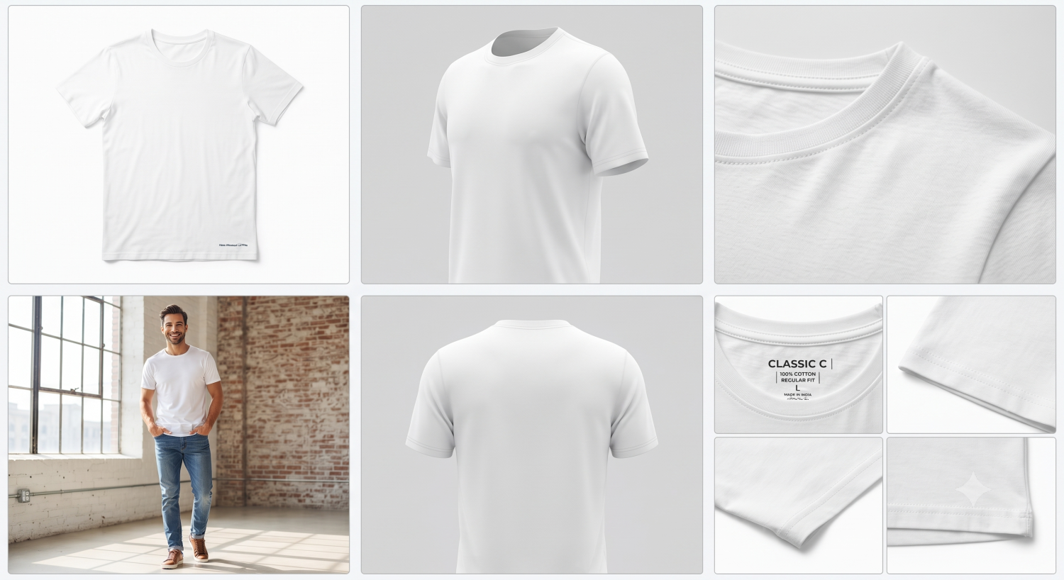 Mens White Tshirt